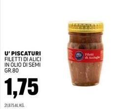 U' Piscaturi - Filetti Di Alici In Olio Di Semi