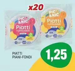 Pic-nic - Piatti Piani-Fondi Pic-nic - Piatti Piani-Fondi
