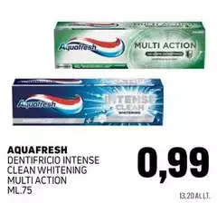 Aquafresh - Dentifricio Intense Clean Whitening Multi Action