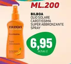 Bilboa - Olio Solare Carotissima Super Abbronzante Spray Bilboa - Olio Solare Carotissima Super Abbronzante Spray