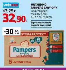Pampers - Mutandino Baby-Dry Pampers - Mutandino Baby-Dry