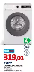 Candy - Lavatrice GD410G8S Candy - Lavatrice GD410G8S