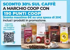 Coop - Scconto 30% Sul Caffè A Marchio  Con
