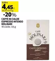 Molinari - Caffè In Cialde Espresso Intenso