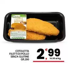 Cotoletta Filetti Di Pollo Senza Glutine
