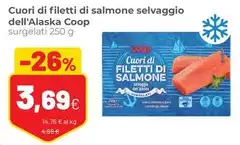 Coop - Cuori Di Filetti Di Salmone Selvaggio Dell'Alaska Coop - Cuori Di Filetti Di Salmone Selvaggio Dell'Alaska