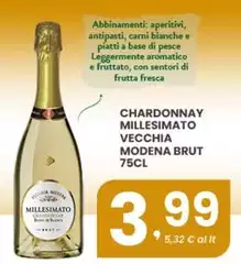 Chardonnay Millesimato Vecchia Modena Brut Chardonnay Millesimato Vecchia Modena Brut