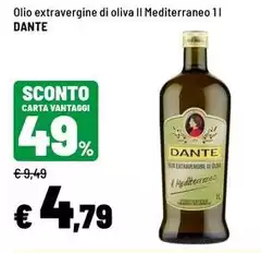 Dante - Olio Extravergine Di Oliva Il Mediterraneo Dante - Olio Extravergine Di Oliva Il Mediterraneo