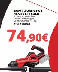Solo - Soffiatore Ge-ub 18/250 Li E-