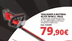 Solo - Tagliasiepi A Batteria Gc-ch 18/40 Li-