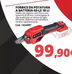 Forbice Da Potatura A Batteria Ge-ls 18 Li