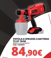 Pistola A Spruzzo A Batteria TC-Sy 18/60