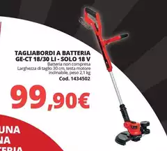 Solo - Tagliabordi A Batteria Ge-ct 18/30 Li-  18 V