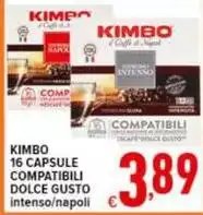Kimbo - 16 Capsule Compatibili Dolce Gusto Kimbo - 16 Capsule Compatibili Dolce Gusto