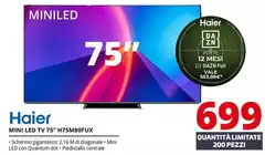 Haier - Mini Led Tv 75" H75M80FUX Haier - Mini Led Tv 75" H75M80FUX