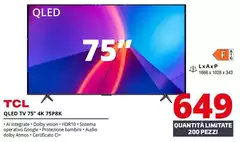 TCL - Qled Tv 75" 4k 75P8K TCL - Qled Tv 75" 4k 75P8K