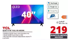 TCL - Qled Tv 40" Full Hd 40S59K TCL - Qled Tv 40" Full Hd 40S59K