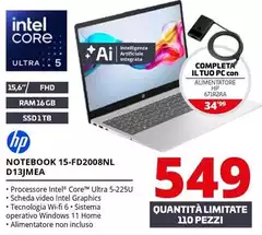 HP - Notebook 15-FD2008NL D13JMEA