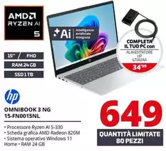HP - Omnibook 3 NG 15-FN0015NL