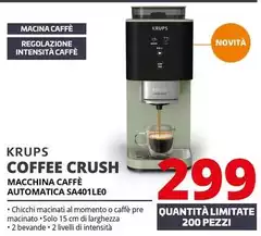 Krups - Coffre Crush Macchina Caffè Automatica SA401LE0 Krups - Coffre Crush Macchina Caffè Automatica SA401LE0