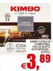 Kimbo - Capsule Compatibili Dolce Gusto 16 Pz Intenso- Napoli Kimbo - Capsule Compatibili Dolce Gusto 16 Pz Intenso- Napoli