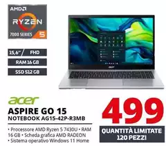 Acer - Aspire Go 15 Notebook AG15-42P-R3MB