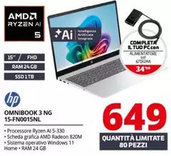 HP - Omnibook 15-FN0015NL