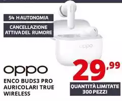 Oppo - Enco Buds3 Pro Auricolari True Wireless