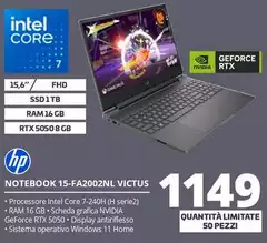 HP - Notebook 15-FA2002NL Victus