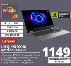 Lenovo - Loq 15IRX10 Notebook Gaming