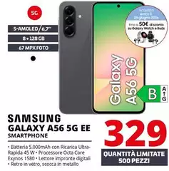 Samsung - Galaxy A56 5G EE Smartphone Samsung - Galaxy A56 5G EE Smartphone