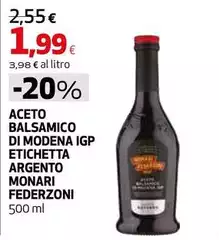 Monari federzoni - Aceto Balsamico Di Modena IGP Etichetta Argento