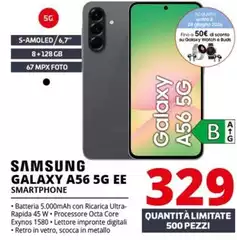 Samsung - Galaxy A56 5G EE Smartphone