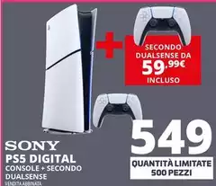 Sony - PS5 Digital Console + Secondo Dualsense Sony - PS5 Digital Console + Secondo Dualsense