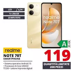 Realme - Note 70T Smartphone Realme - Note 70T Smartphone