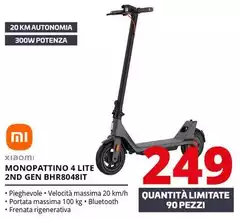 Xiaomi - Monopattino 4 Lite 2ND Gen BHR8048IT Xiaomi - Monopattino 4 Lite 2ND Gen BHR8048IT