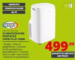 Argo - Climatizzatore Portatile Thor Plus 15000 Argo - Climatizzatore Portatile Thor Plus 15000