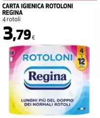 Regina - Carta Igienica Rotoloni Regina - Carta Igienica Rotoloni