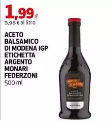 Monari federzoni - Aceto Balsamico Di Modena IGP Etichetta Argento
