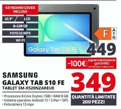 Samsung - Galaxy Tab S10 FE SM-X520NZAREUE Samsung - Galaxy Tab S10 FE SM-X520NZAREUE