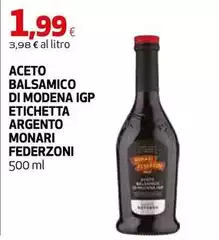 Monari federzoni - Aceto Balsamico Di Modena IGP Etichetta Argento