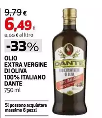 Dante - Olio Extra Vergine Di Oliva 100% Italiano