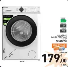 Syntech - Lavatrice Carica Frontale 10107