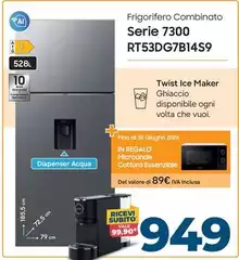 Samsung - Frigorifero Combinato Serie 7300 RT53DG7B14S9 Samsung - Frigorifero Combinato Serie 7300 RT53DG7B14S9