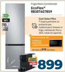 Samsung - Frigorifero Combinato EcoFlex RB38T607BS9 Samsung - Frigorifero Combinato EcoFlex RB38T607BS9
