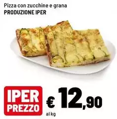 Produzione Iper - Pizza Con Zucchine E Grana Produzione Iper - Pizza Con Zucchine E Grana