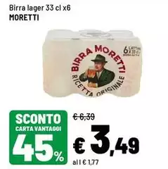 Moretti - Birra Lager Moretti - Birra Lager