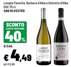 Alba - Langhe Favorita Barbera D' O Dolcetto D' DOC