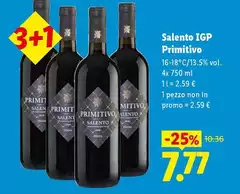 Salento IGP Primitivo Salento IGP Primitivo