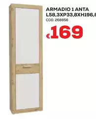 Armadio 1 Anta L58,3XP33,8XH196,8